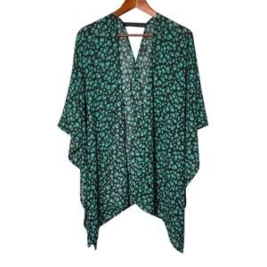 Lost in Layers Skull Print Kimono Cover up One size